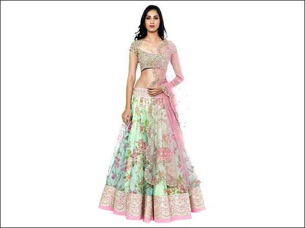 Mehndi Lehenga