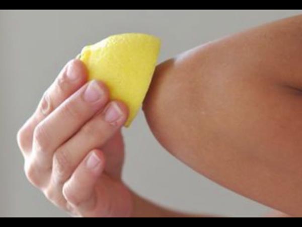 rub the lemon