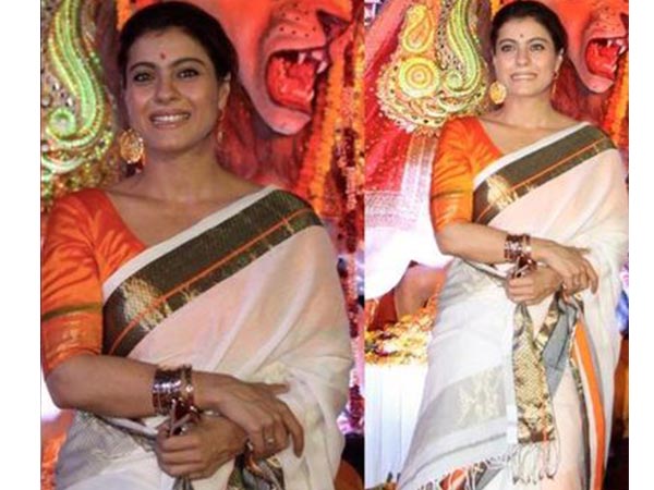 kajol durga puja looks kajol durga puja looks
