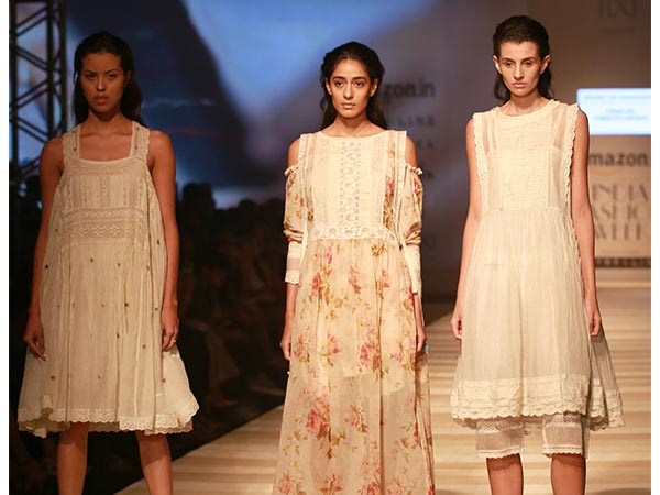 Take a look at an exquisite collection by industry's top fashion designers on the first day of Amazon India Fashion Week SS 2017.
