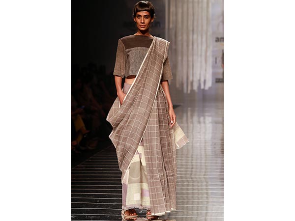 Anavila's Edgy Handloom Sarees #AIFWSS17