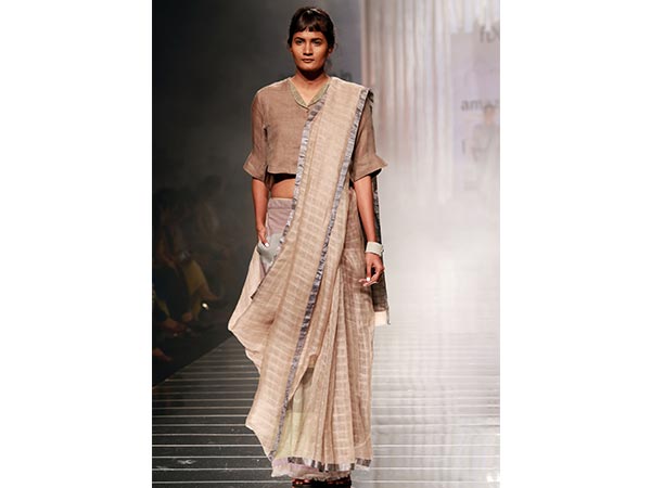 Anavila's Edgy Handloom Sarees #AIFWSS17