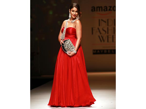 Ileana D'Cruz Super Radiant In Red #AIFW