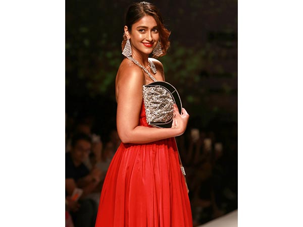 Ileana D'Cruz Super Radiant In Red #AIFW