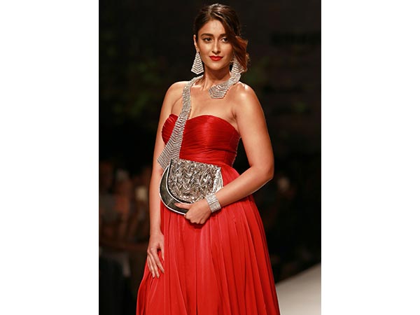 Ileana D'Cruz Super Radiant In Red #AIFW