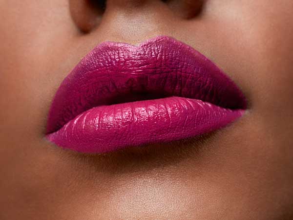 different finishes of lip colours