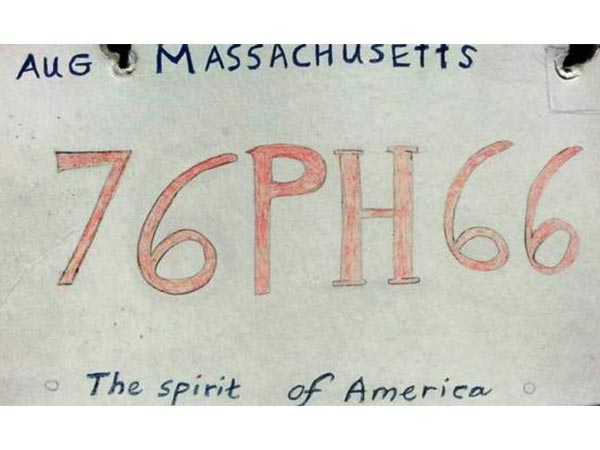 Woman Makes Fake License Plate For Car