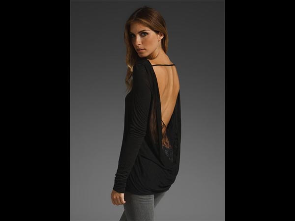 5. Backless drape tops