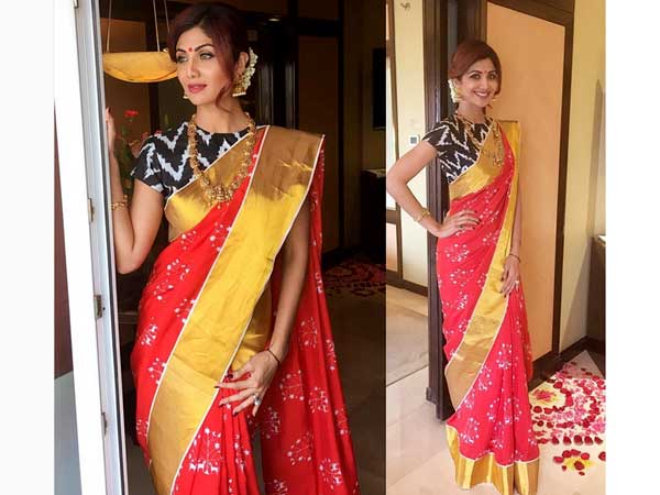 Shilpa Shetty Dressed Traditionally!