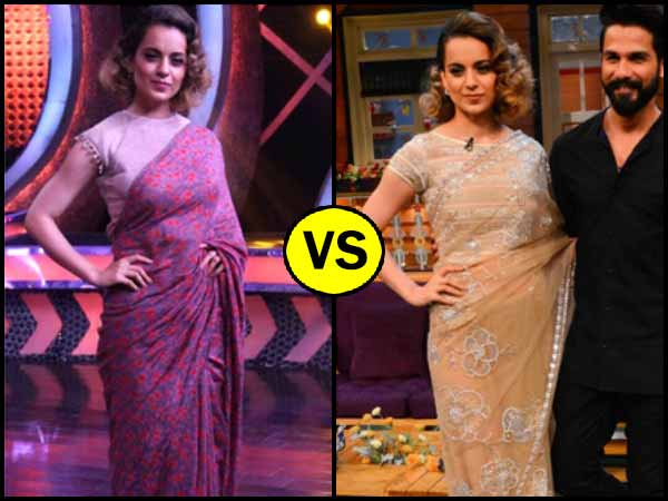 Kangana In Two Saree Lookbooks