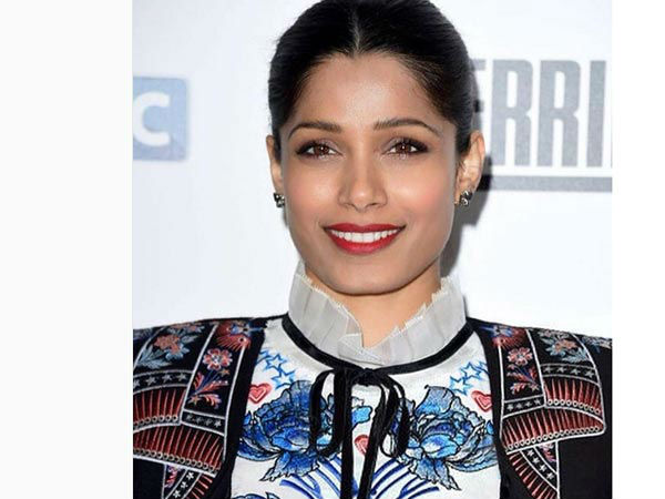 Freida Pinto In Temperley London