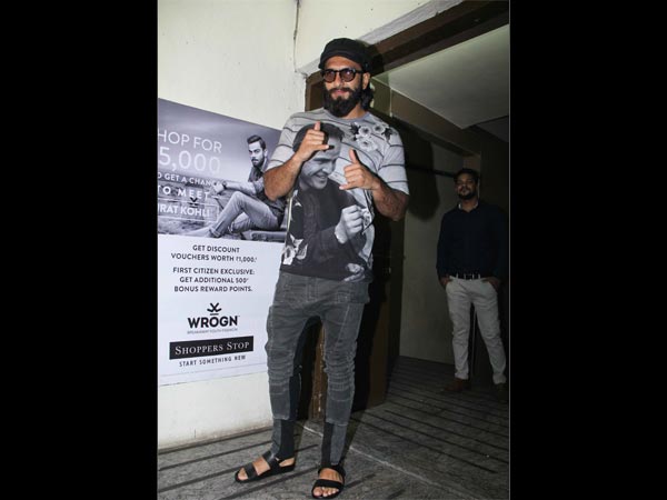 ranveer singh at half girlfriend screening