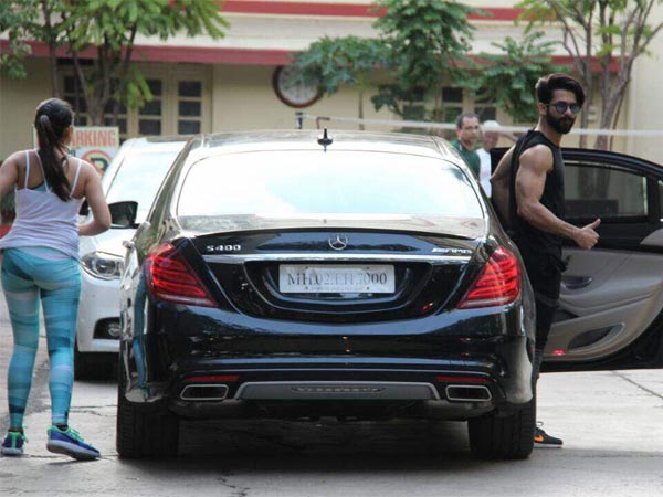  shahid kapoor and mira spotted at gym