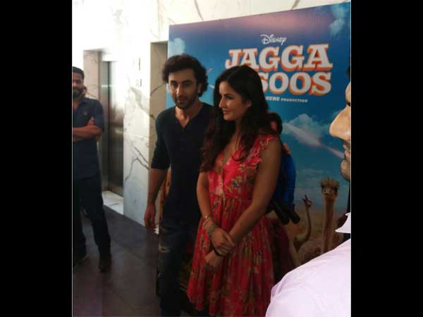 ranbir kapoor and katrina kaif spotted at jagga jasoos promotion