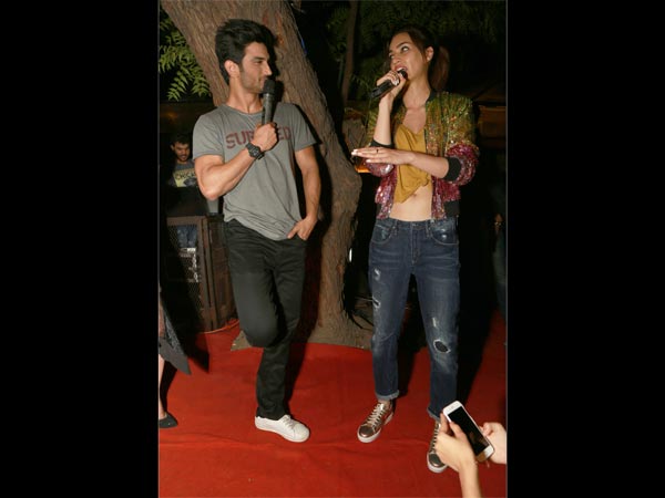 kriti sanon and sushant singh rajput for raabta promotions