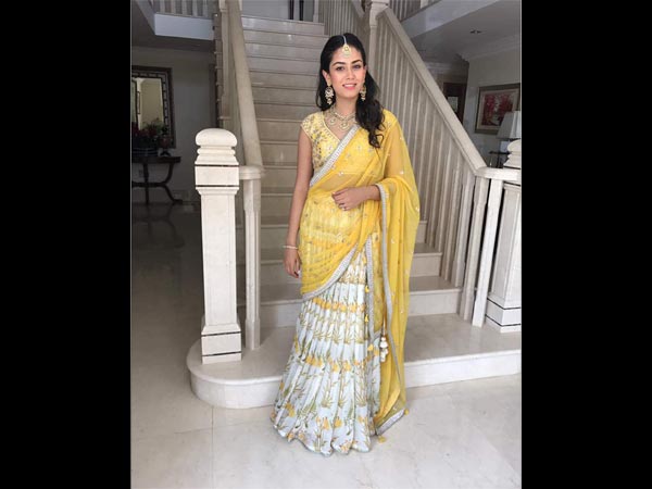 mira rajput at a wedding