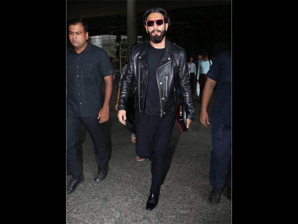 ranveer singh spotted at airport