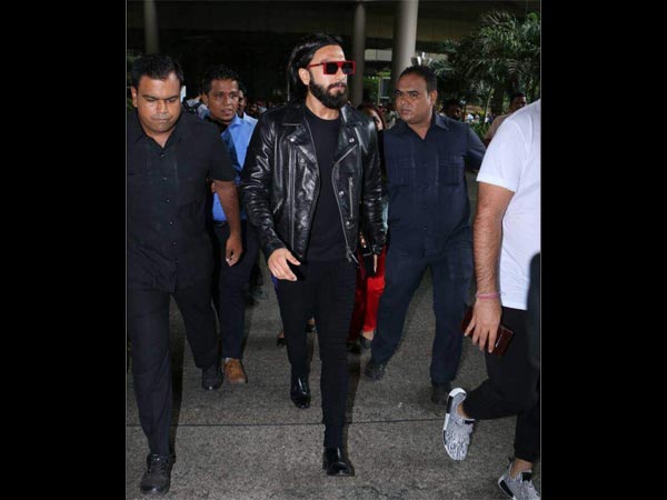 ranveer singh spotted at airport