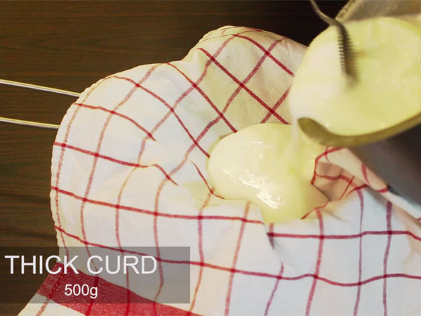 how to prepare hung curd at home