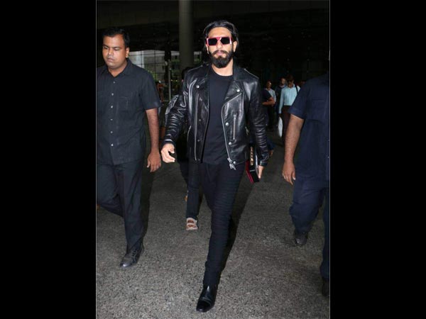 ranveer singh spotted at airport