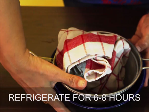 how to prepare hung curd at home