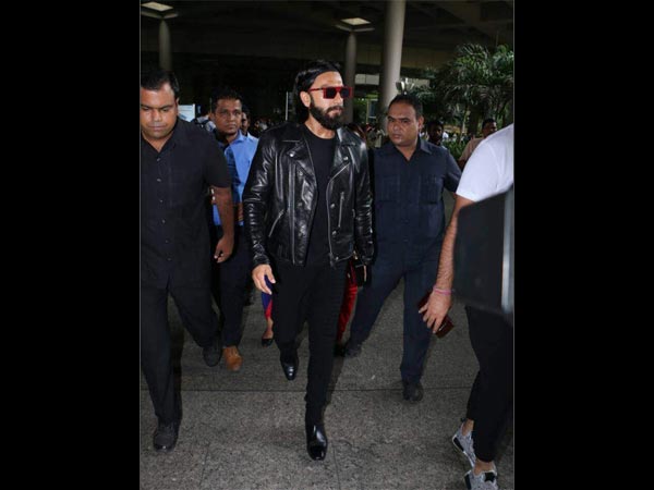 ranveer singh spotted at airport