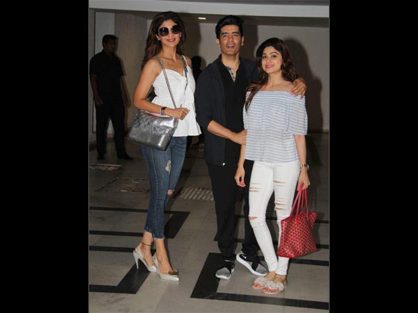 shilpa shetty at karan johar's house