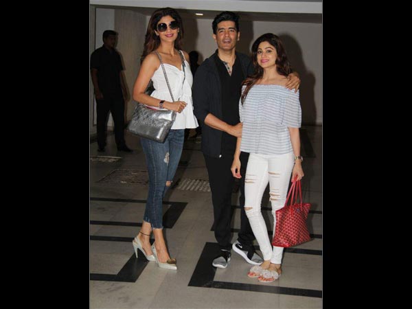 shilpa shetty at karan johar's house