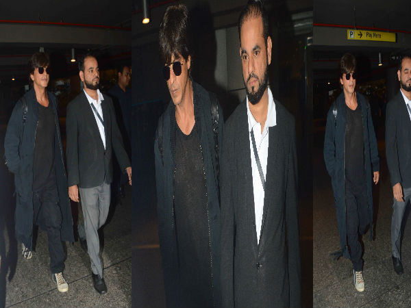 shahrukh khan at airport