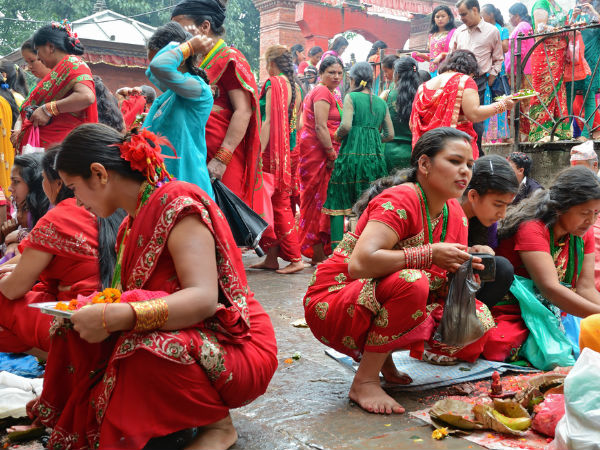 Teej celebrations at pashupatinath