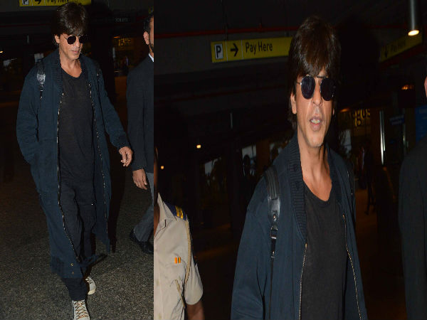 shahrukh khan at airport