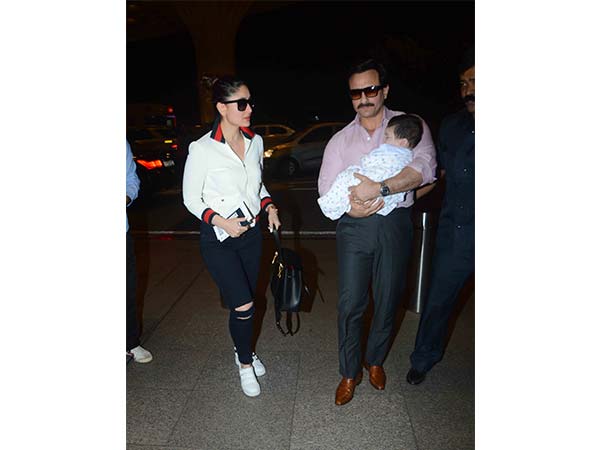 kareena kapoor at airport with family