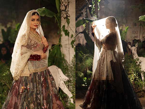 dia mirza at india couture week 2017