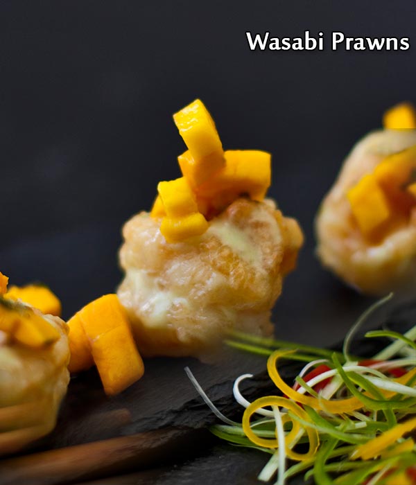 wasabi prawns recipe