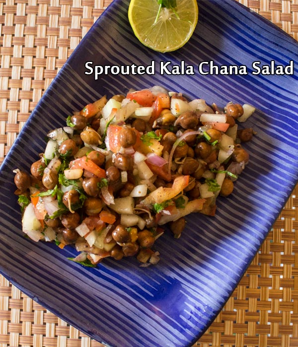 sprouted kala chana salad sprouted kala chana salad
