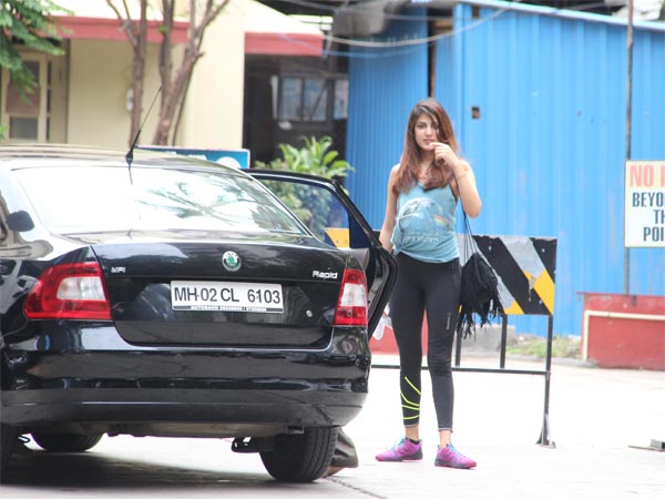rhea chakraborty at gym rhea chakraborty at gym