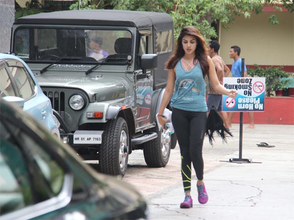 rhea chakraborty at gym rhea chakraborty at gym