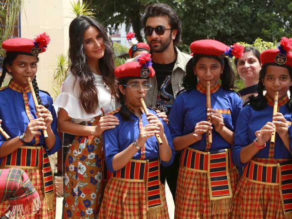 ranbir kapoor and katrina kaif spotted at jagga jasoos promotion