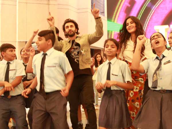 ranbir kapoor and katrina kaif spotted at jagga jasoos promotion