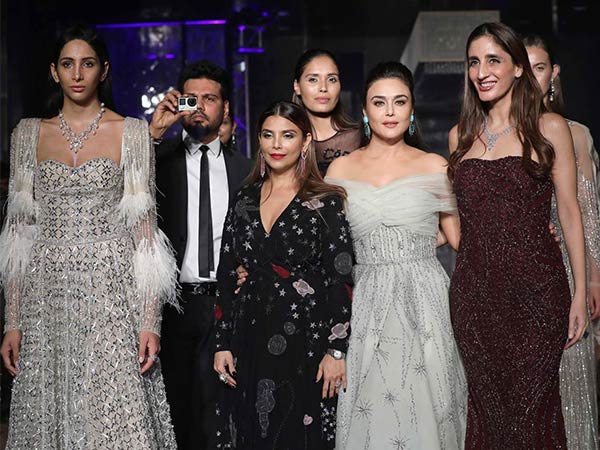 Preity zinta walking the ramp at lake fashion week