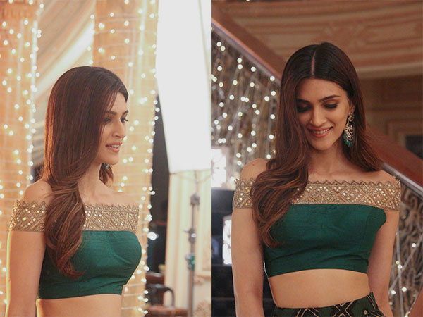 kriti sanon at ishqbaaz set