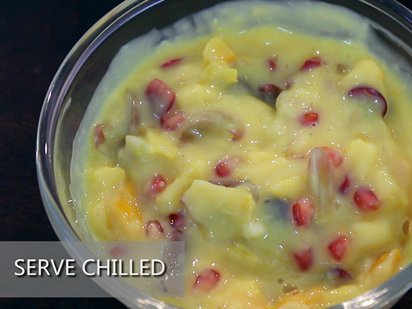 fruit custard recipe
