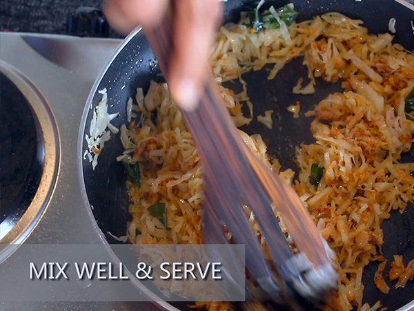 cabbage palya recipe