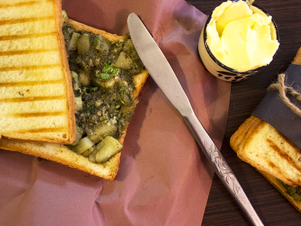 Potato grilled sandwich recipe