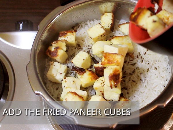 jain-style paneer pulao recipe