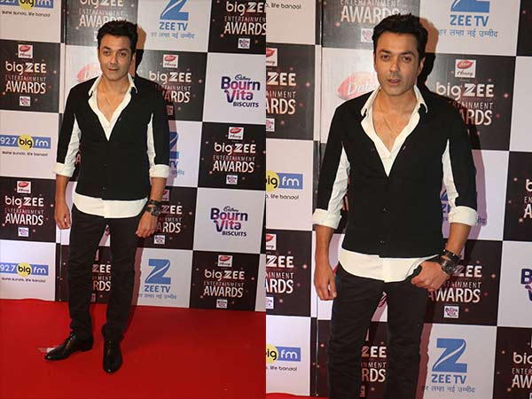 bobby deol at big zee entertainment awards bobby deol at big zee entertainment awards