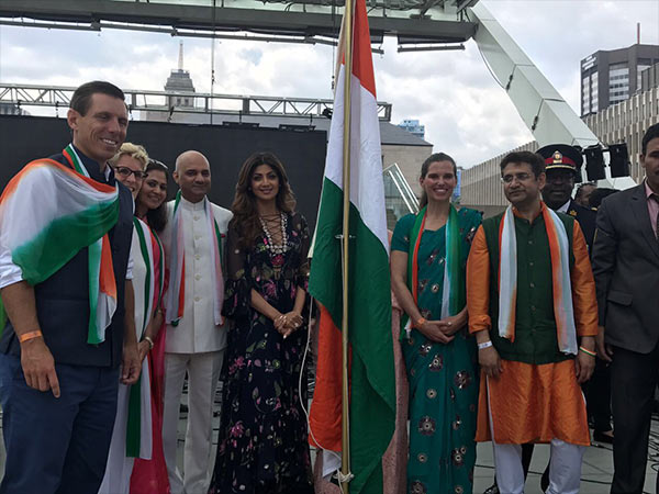 shilpa shetty celebrating independence day in toronto