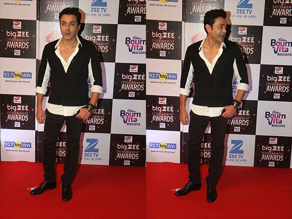 bobby deol at big zee entertainment awards bobby deol at big zee entertainment awards