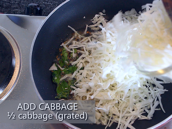 cabbage palya recipe
