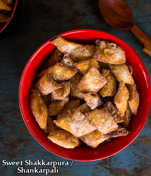 sweet shakkarpara recipe